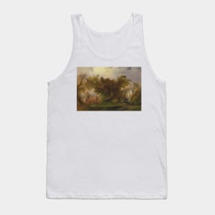 Indian Landscape with Figures near a Stream by William Daniell Tank Top